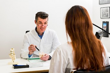 im Sprechzimmer Praxis Coesfeld